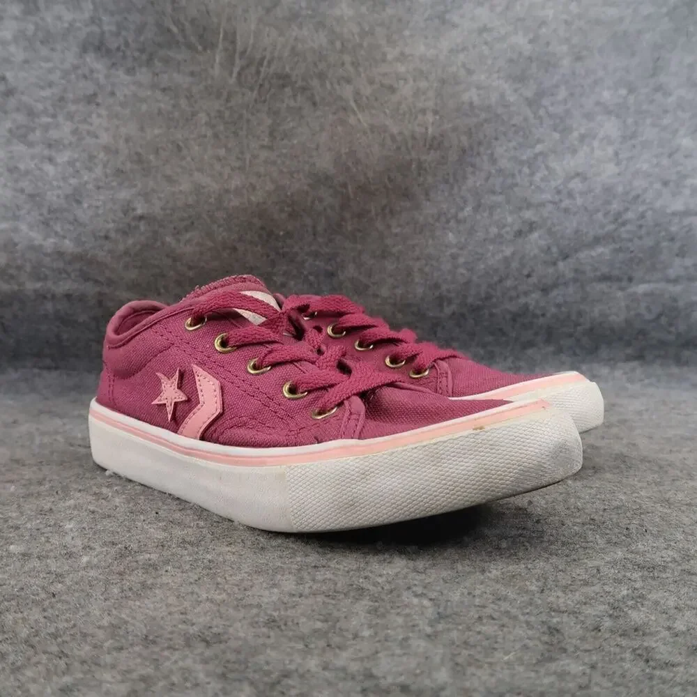 Converse Shoes Kids 12 Sneakers Casual Active Lace Up Pink Low School Walking